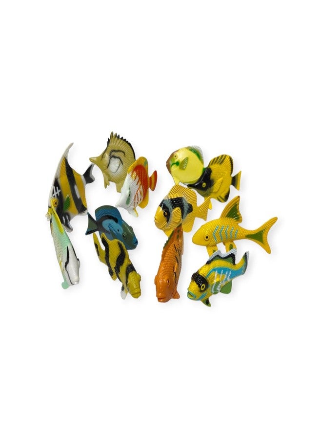 DIMAZO Small Kids Sea & Wild Animal Toys Sets for Fun, Educational, Spark Imagination and Learning (Multi Choice Sets) (COLOURFULL Fishes) 12pcs - Image 2